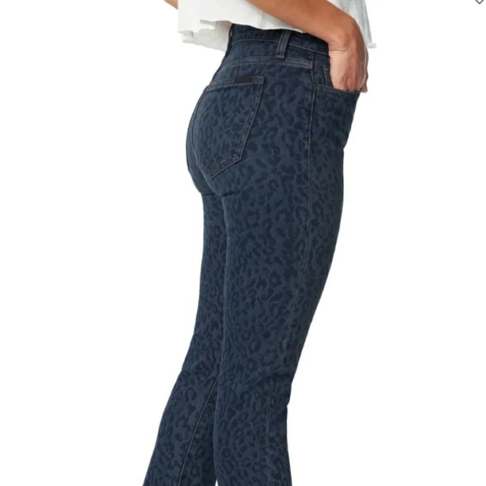 Joe's Jeans-The Milla Slim Straight Blue Cheetah Jeans (NIP) - Picture 3 of 6